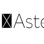 AsteriskSansPro-ExtraLight