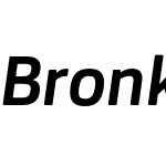 Bronkoh-BoldItalic