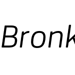 Bronkoh-lightItalic