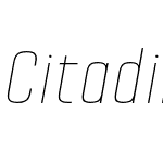 CitadinaThinItalic