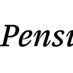 PensumPro-BookItalic