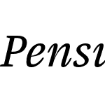 PensumPro-RegularItalic