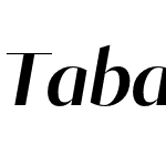 TabacGlamG1SemiBold-Italic