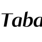 TabacGlamG3SemiBold-Italic