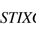 STIXGeneralItalic