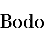 Bodoni PT Subhead