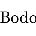 Bodoni PT VF