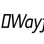 WayfindingSansRgN-Italic