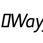 WayfindingSansEx-Italic