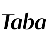 Tabac Glam G2 SemiBold Italic