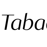 Tabac Glam G3 Italic