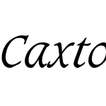 Caxton Light Italic