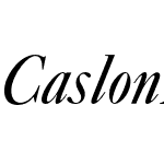 Caslon Italic