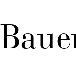 Bauer Bodoni LT