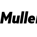 Muller Narrow ExtraBold Italic