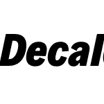 Decalotype Black Italic