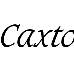 Caxton Light Italic