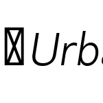 Urbani-BookItalic