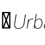 Urbani-UltraLightItalic