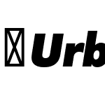 Urbani-UltraBlackItalic