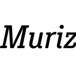 MurizaW05-MediumItalic