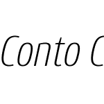 ContoCondensedW00-ExLightIt