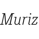 MurizaW03-LightItalic