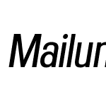 MailunaProAOEOblique-Regular