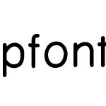 pfont