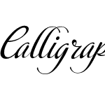 Calligraphy script