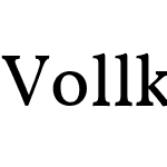 Vollkorn Regular