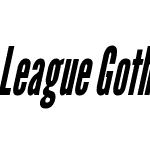 League Gothic Condensed Italic