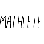 Mathlete Skinny Slant