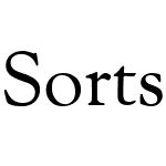 Sorts Mill Goudy