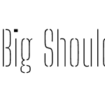 Big Shoulders Stencil Display