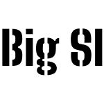 Big Shoulders Stencil Text