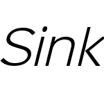 Sinkin Sans 300 Light Italic