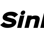 Sinkin Sans 900 X Black Italic