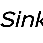 Sinkin Sans 500 Medium Italic