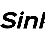 Sinkin Sans 700 Bold Italic