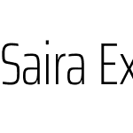 Saira ExtraCondensed