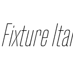 Fixture Italic