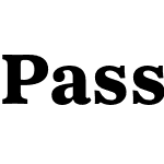 Passenger Serif