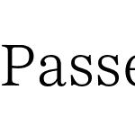 Passenger Serif