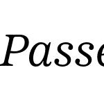 Passenger Serif