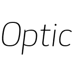 Optic Sans 102 Light Italic