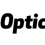 Optic Sans 502 Heavy Italic