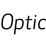 Optic Sans 202 Book Italic
