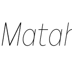 Matahari Sans Condensed