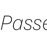 Passenger Sans